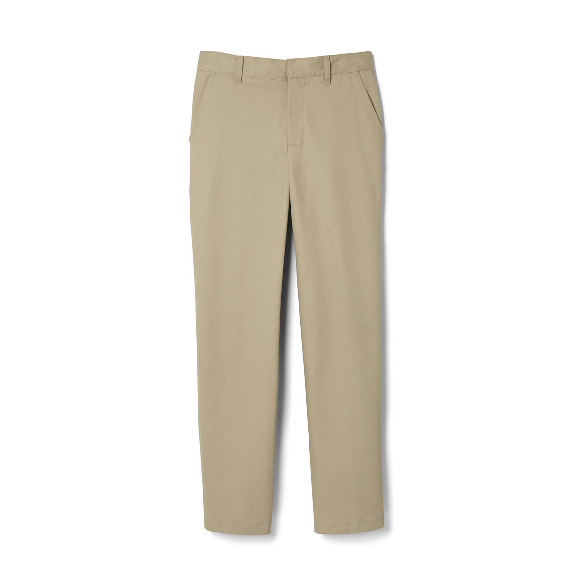French Toast Boys' Adjustable Waist Relaxed Fit Pant (Standard & Husky), Khaki Beige, 12 U1
