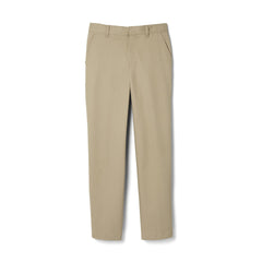 French Toast Boys' Adjustable Waist Relaxed Fit Pant (Standard & Husky), Khaki Beige, 12 U1