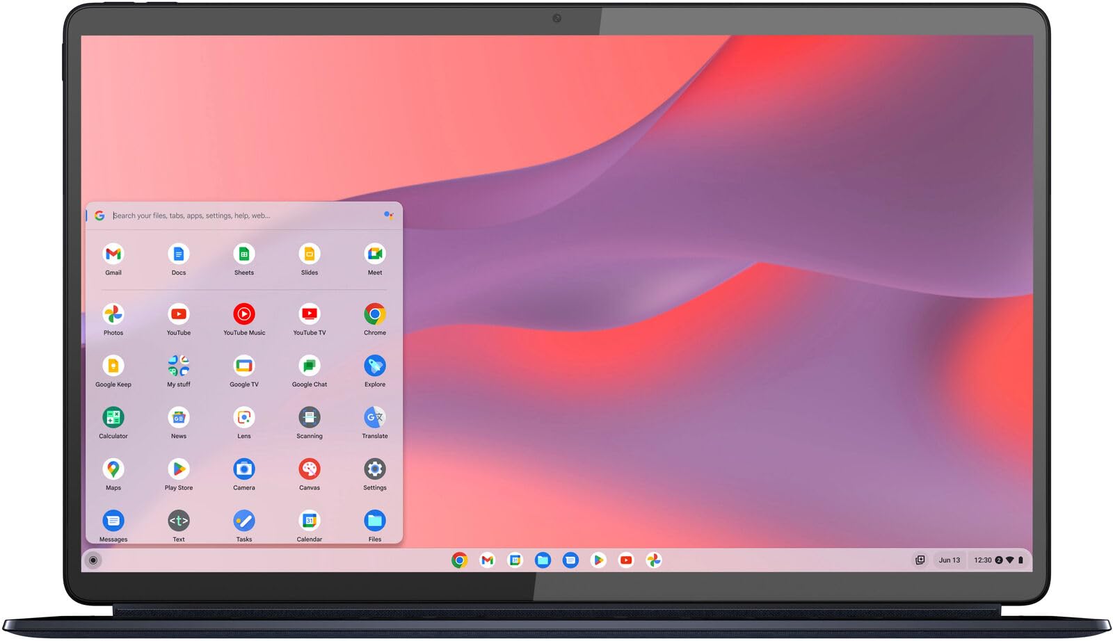 Lenovo - Chromebook Duet 5-13.3" OLED Touch Screen Tablet - 8GB Memory - 128GB SSD - with Keyboard - Abyss Blue Abyss Blue 13.3 Inches U1