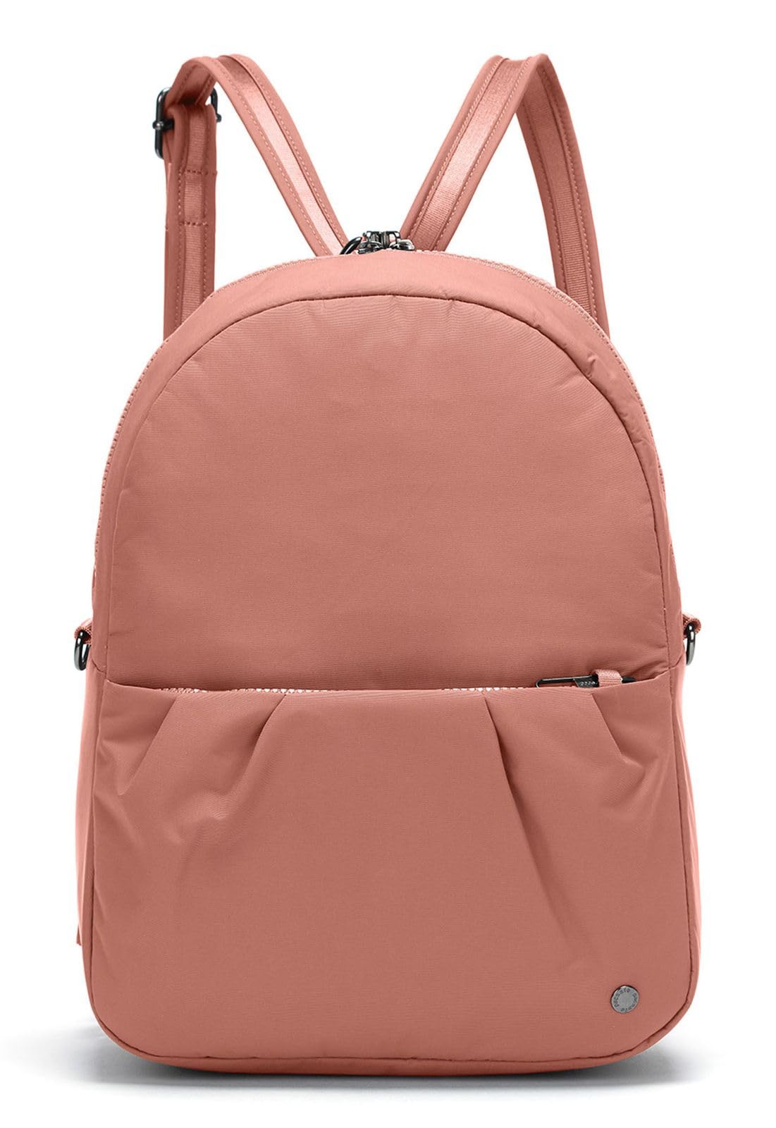 Pacsafe Women's Citysafe CX Anti Theft Convertible Backpack-Fits 11" Tablet, ECONYL Rose Econyl Rose 8 Liter U1