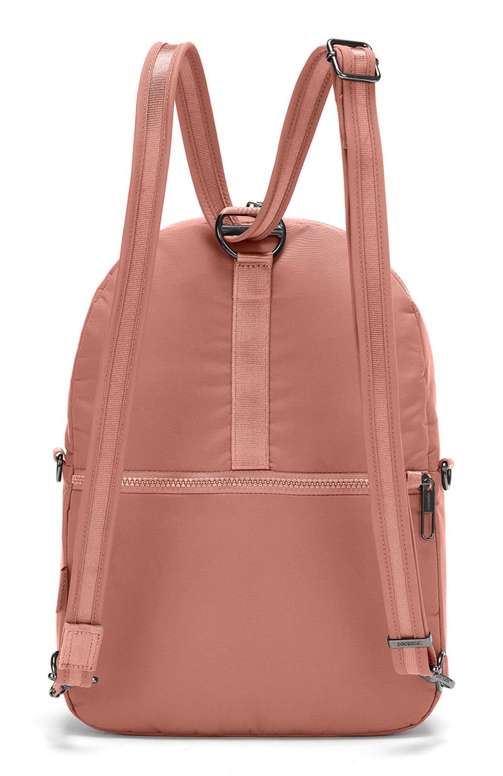 Pacsafe Women's Citysafe CX Anti Theft Convertible Backpack-Fits 11" Tablet, ECONYL Rose Econyl Rose 8 Liter U1