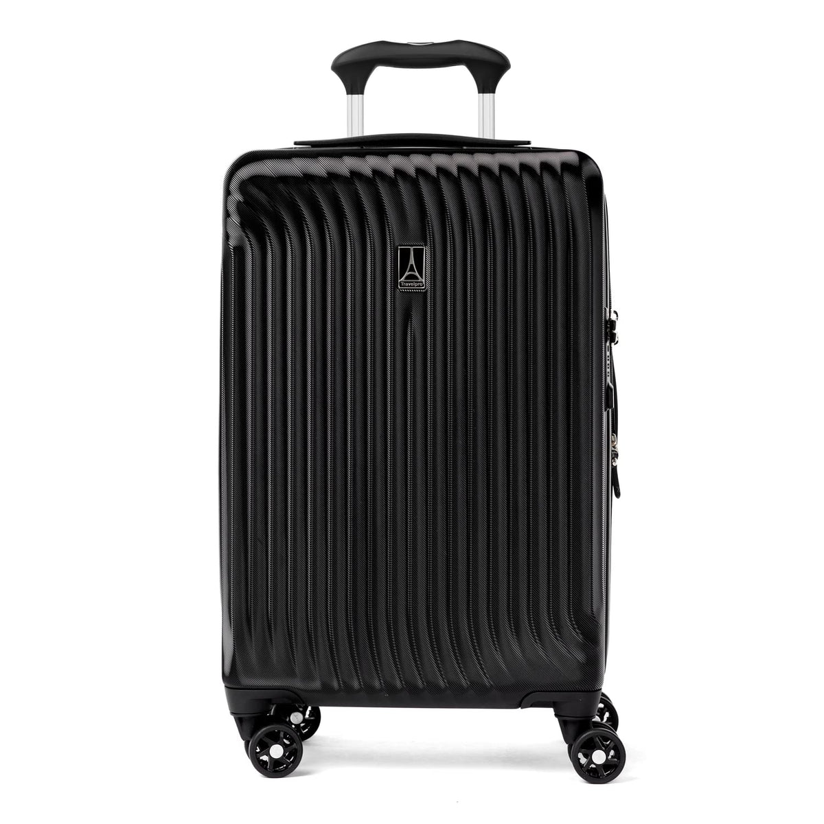 Travelpro Maxlite Air Hardside Expandable Luggage, 8 Spinner Wheels, Lightweight Hard Shell Polycarbonate ( Black , Carry-On 21-Inch ) Black Carry On 21 Inch U9