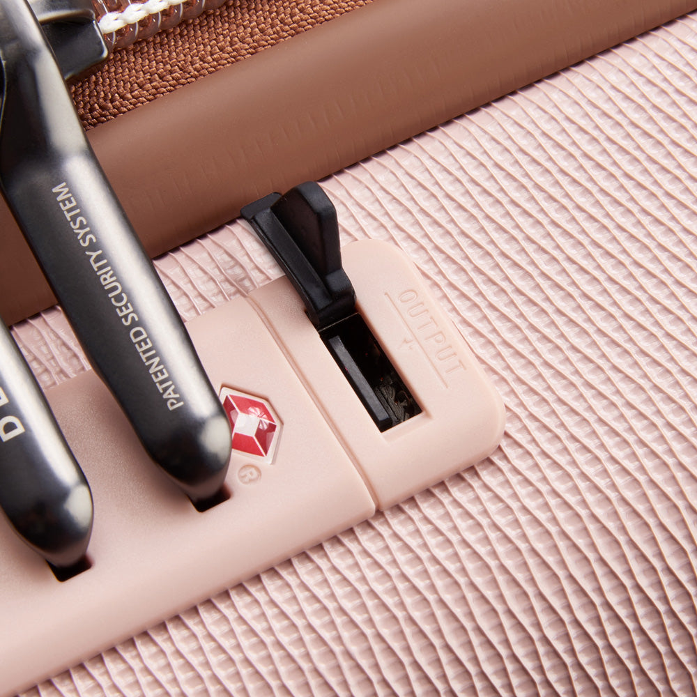 DELSEY Paris Chatelet Air 2.0 Hardside Luggage with Spinner Wheels ( Blush , Carry-on 20 Inch ) Blush Carry On 20 Inch U2