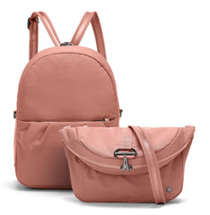 Pacsafe Women's Citysafe CX Anti Theft Convertible Backpack-Fits 11" Tablet, ECONYL Rose Econyl Rose 8 Liter U1