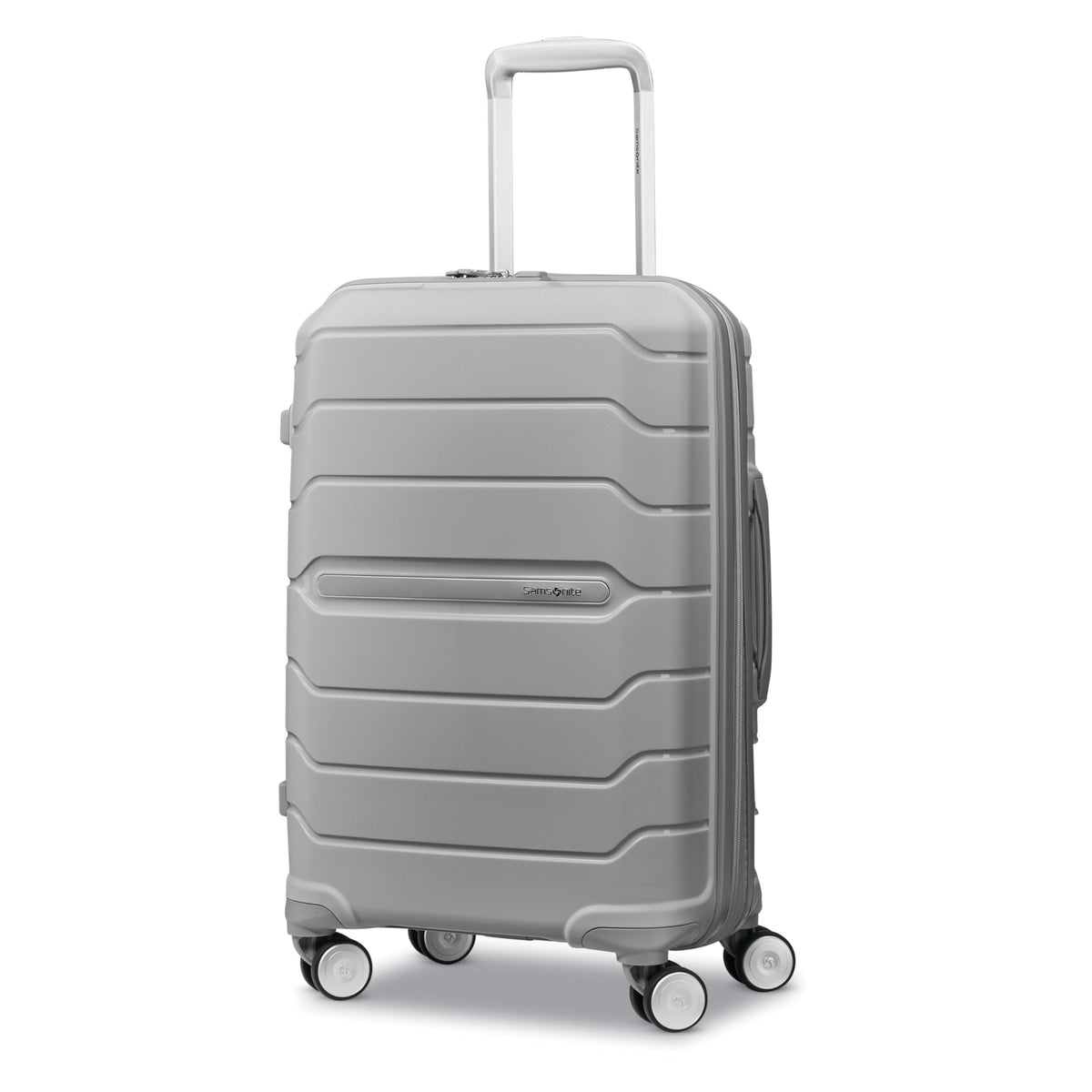 Samsonite Freeform Hardside Carry-On Luggage with Spinner Wheels - Hardshell Suitcase - TSA, Airline-Approved - Expandable Hard Shell, Smooth Rolling Wheels for Lightweight Travel - Light Grey Light Grey Carry-on Spinner U1