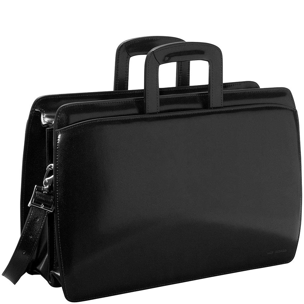 Jack Georges Elements Professional Briefcase #4202 (Black) Black Large U1