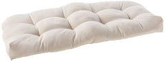 Sweet Home Collection Patio Chair Cushions Outdoor Loveseat Lounge Seat Pads Premium Comfortable Thick Fiber Fill Tufted 44" x 19", 1 Count (Pack of 1), Cream Cream 1 Count (Pack of 1) U1
