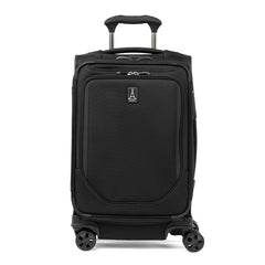 Travelpro Crew Classic Lightweight Softside Expandable Carry on Luggage, 8 Wheel Spinner Suitcase, Men and Women, Carry On 21-Inch, Black Black Carry On U3