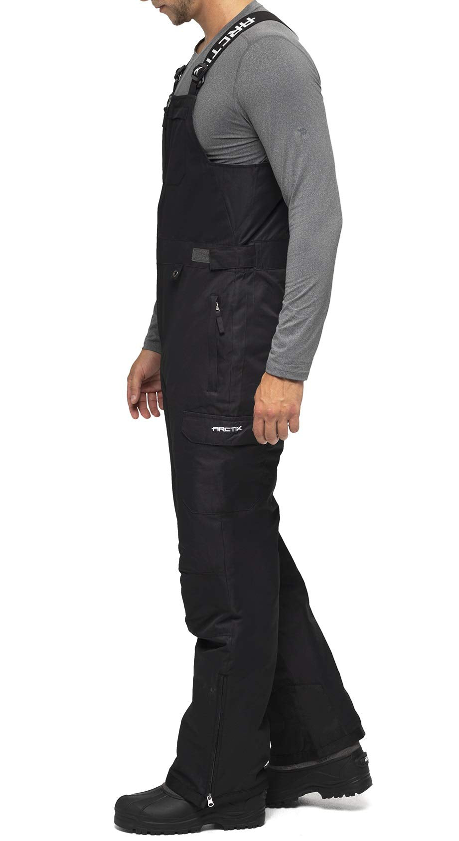Arctix Men's Avalanche Athletic Fit Insulated Bib Overalls, Black, X-Large/32" Inseam U2