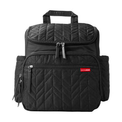 Skip Hop Diaper Bag Backpack: Forma, Multi-Function Baby Travel Bag with Changing Pad & Stroller Attachment, Jet Black U1