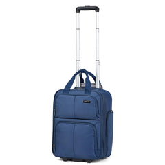 Hanke Softside Expandable Underseat Carry On Bags for Airplanes,Travel Luggage Rolling Bag Personal Item Bag Small Suitcase,Blue,16-Inch Blue Expandable 16-Inch Underseat U1