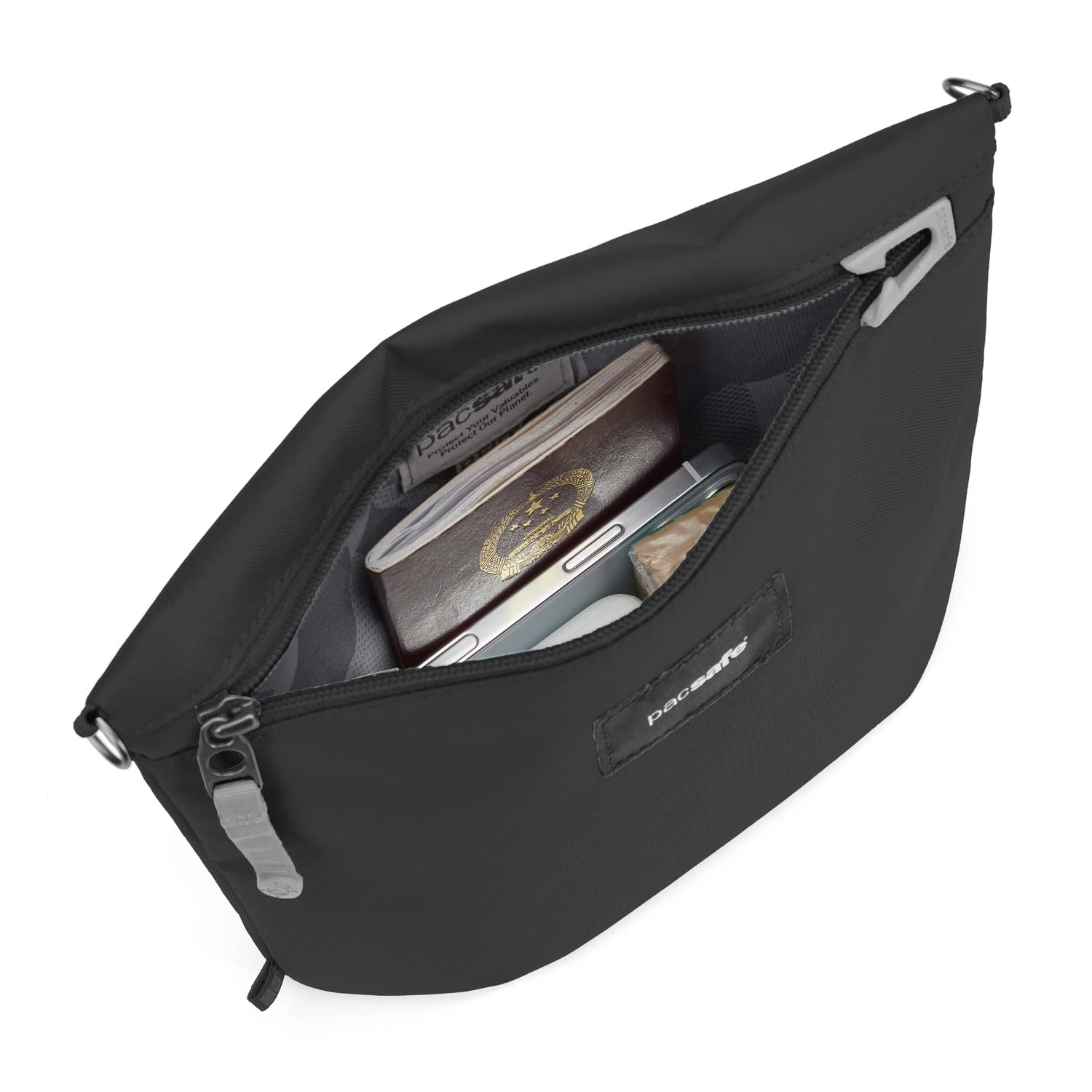 Pacsafe GO Anti Theft Crossbody Pouch, Jet Black Jet Black  U1
