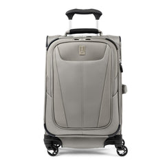Travelpro Maxlite 5 Softside Expandable Carry on Luggage with 4 Spinner Wheels, Lightweight Suitcase, Men and Women, Champagne, Compact Carry on 20-Inch U1