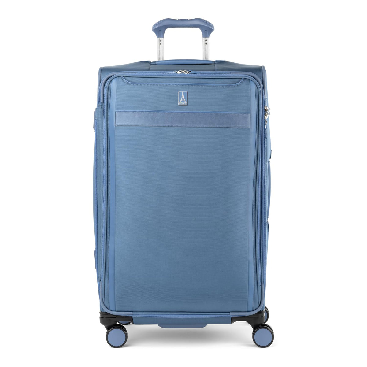 Travelpro VersaPack+ Lightweight Softside Expandable Checked Luggage, 8 Spinner Suitcase, TSA Lock, Men and Women, Checked Large 29-Inch, Elemental Blue U1