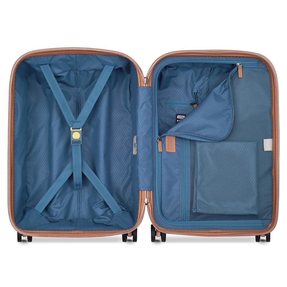 DELSEY PARIS Chatelet Air 2.0 Hardside Luggage with Spinner Wheels, Blush Pink, Carry on 20 Inch Blush Pink Carry-on 20 Inch U2