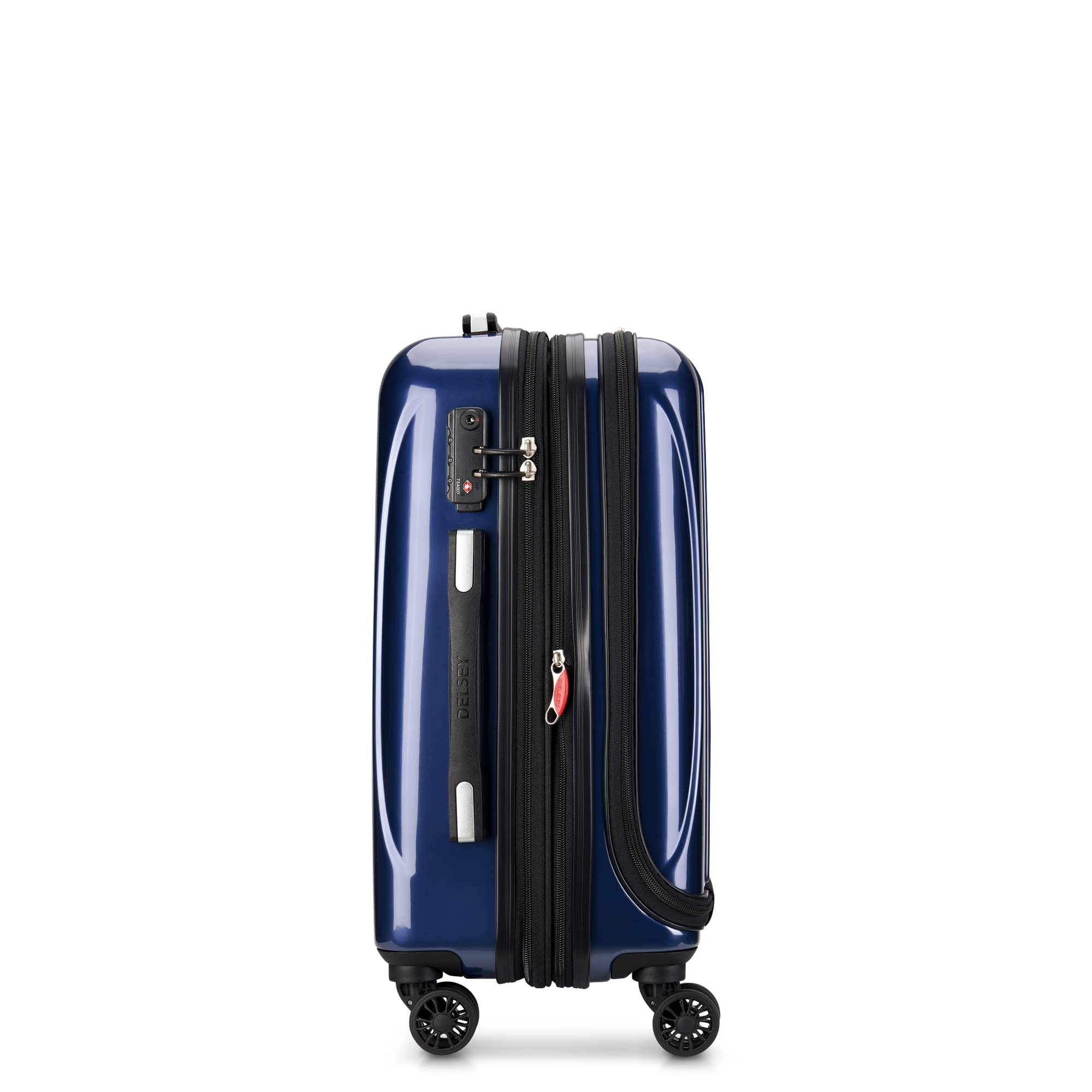 DELSEY Paris Helium Aero Hardside Expandable Luggage with Spinner Wheels ( Blue Cobalt , Carry-On 19 Inch ) Blue Cobalt Carry On 19 Inch U1