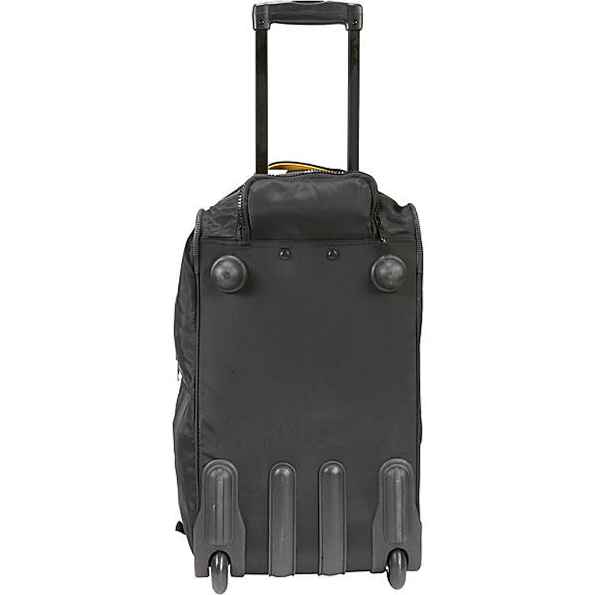 A.SAKS Luggage Lightweight Rolling Trolley Duffel with Wheels ( Black , One Size ) Black One Size U32
