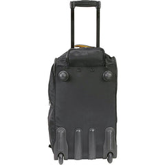 A.SAKS Luggage Lightweight Rolling Trolley Duffel with Wheels ( Black , One Size ) Black One Size U32