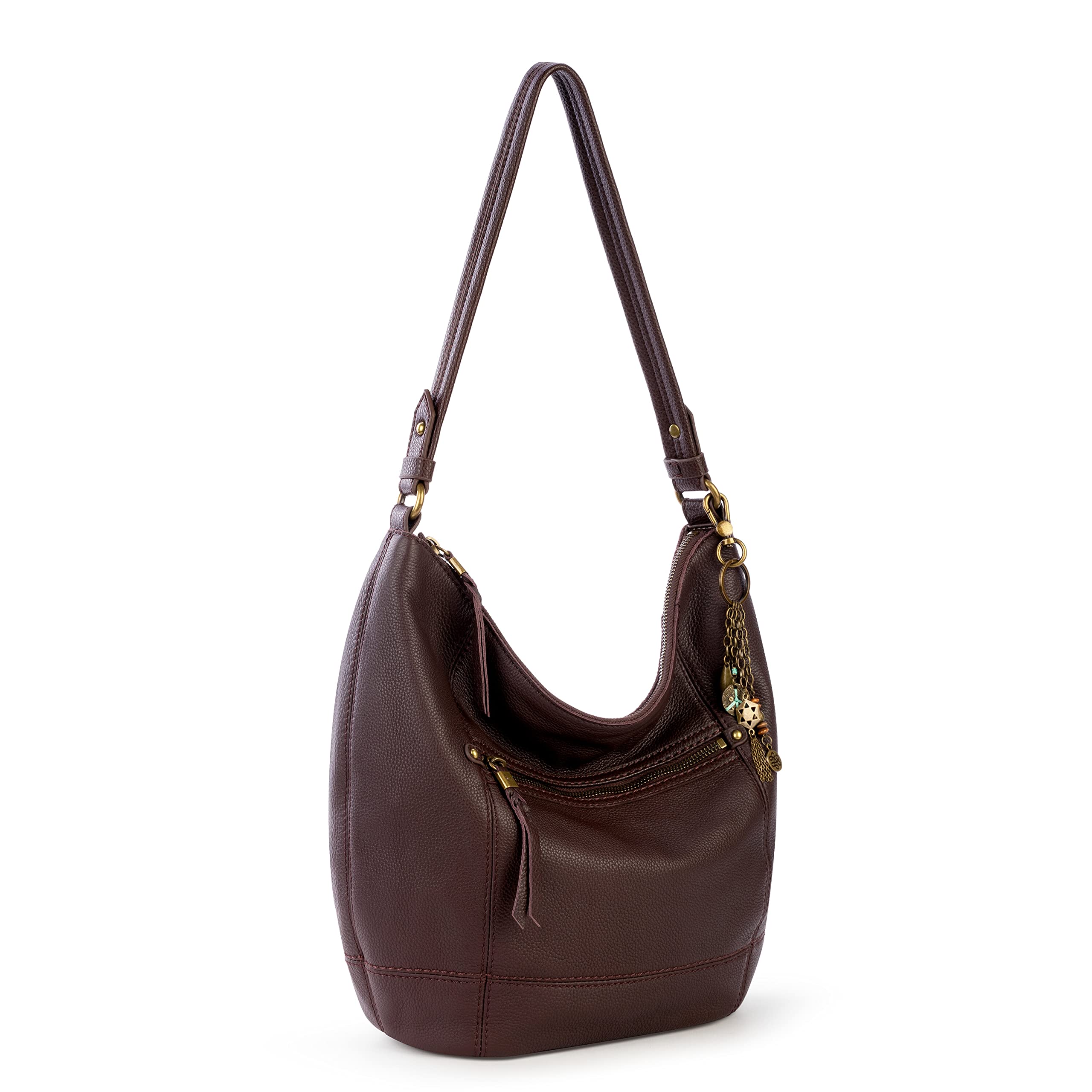 The Sak Sequoia Leather Hobo Mahogany One Size U1