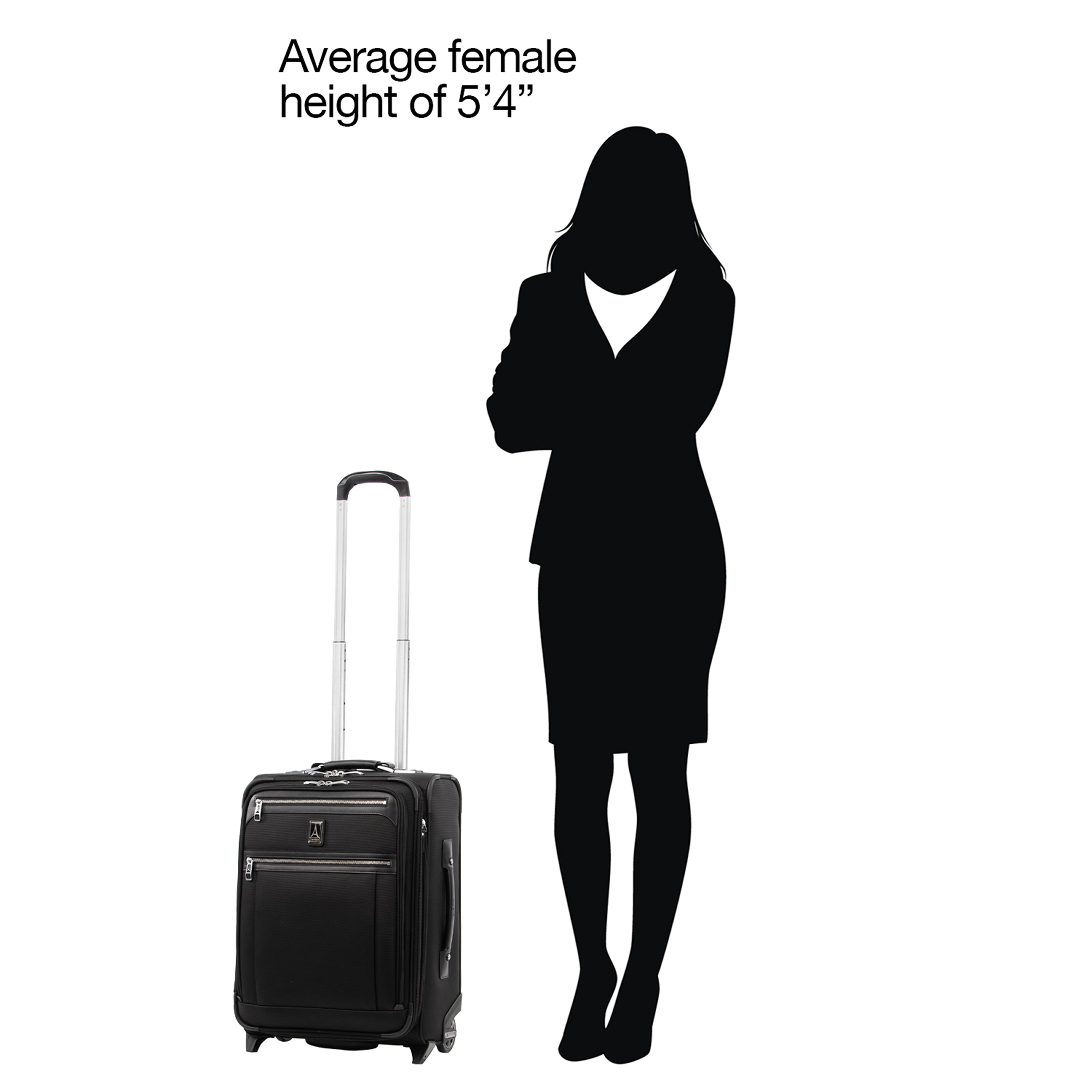 Travelpro Platinum Elite Softside Expandable Luggage, 2 Wheel Upright Suitcase, USB Port, Men and Women U3
