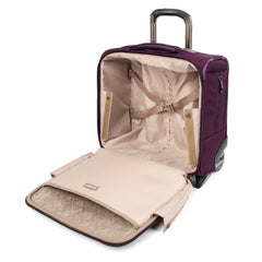 Travelpro Crew Versapack Carry-on 2 Wheel Upright Rolling Tote, 14-Inch Laptop or Tablet Pocket, Men and Women, Jet Black, 16.5-Inch Perfect Plum One Size U2