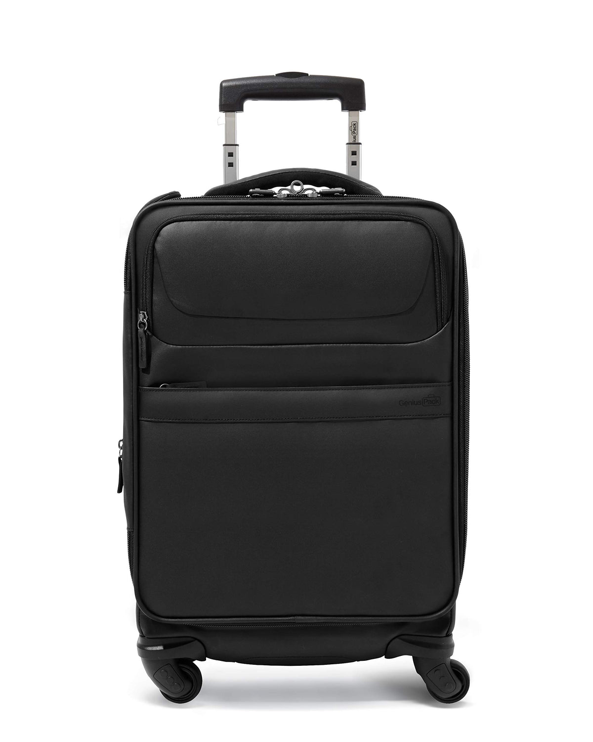 Genius Pack G4 22" Carry On Spinner Luggage - Smart, Organized, Lightweight Suitcase G4 - Coal Black  U5