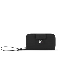 Sherpani Tulum, Nylon Large Zip Around Wallet, Wrislet, Purse with Card Holder Organizer for Women, RFID Protection ( Raven , One Size ) Raven One Size U1
