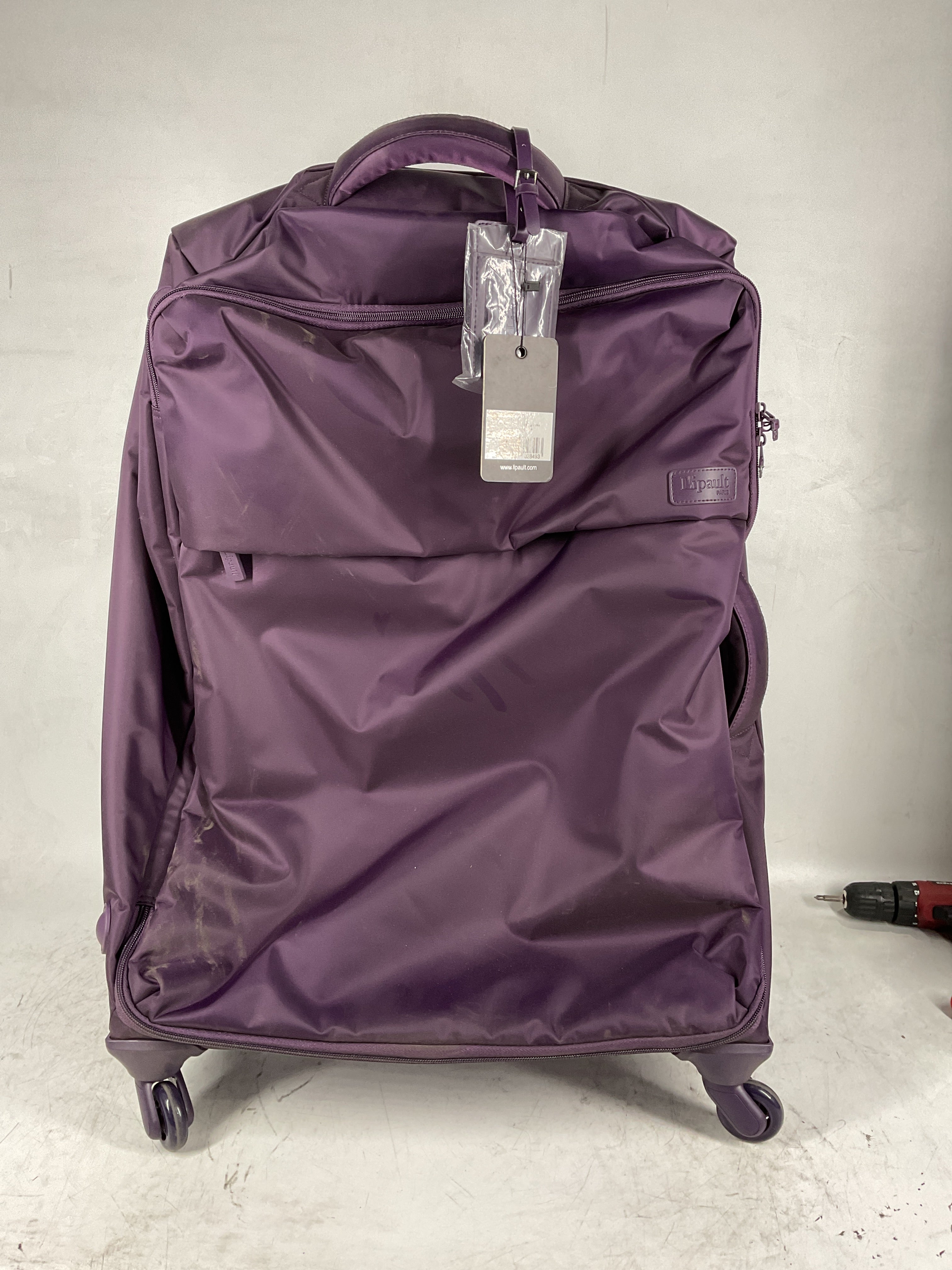 Lipault - Original Plume Spinner 72/26 Luggage - Large Suitcase Rolling Bag for Women - Purple Purple One Size U1