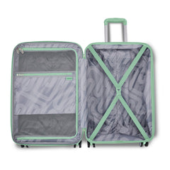 American Tourister Stratum 3.0, Airline Approved, Durable Hardside Luggage, Expands 1.5", RightHeight Adjustable Handle ( Surreal Green , Large - Checked ) Surreal Green Large Checked U1