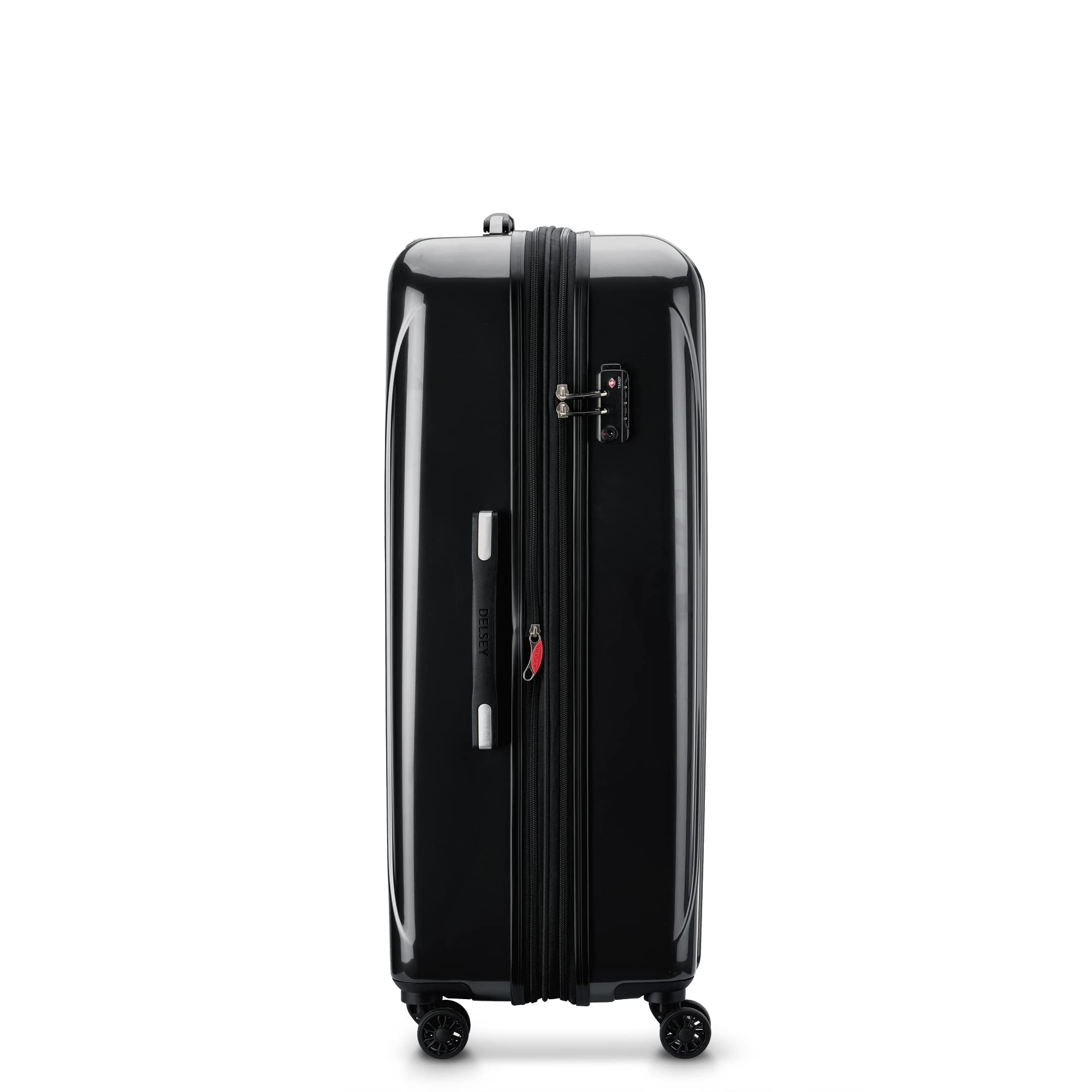 DELSEY Paris Helium Aero Hardside Expandable Luggage with Spinner Wheels ( Black , Checked-Large 29 Inch ) Black Checked Large 29 Inch U33