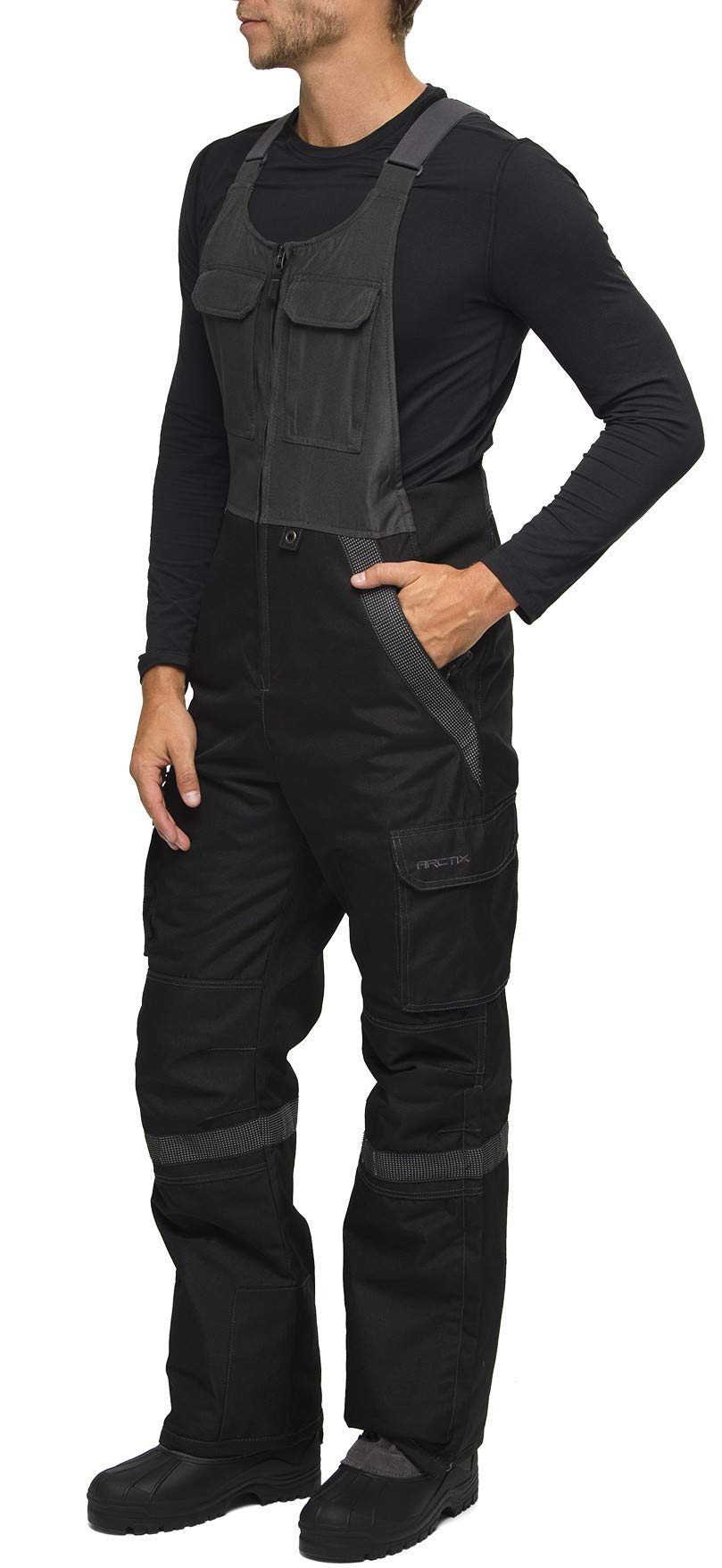 Arctix Men's Tundra Insulated Bib Black/Charcoal 3 X Large 32 Inseam U1