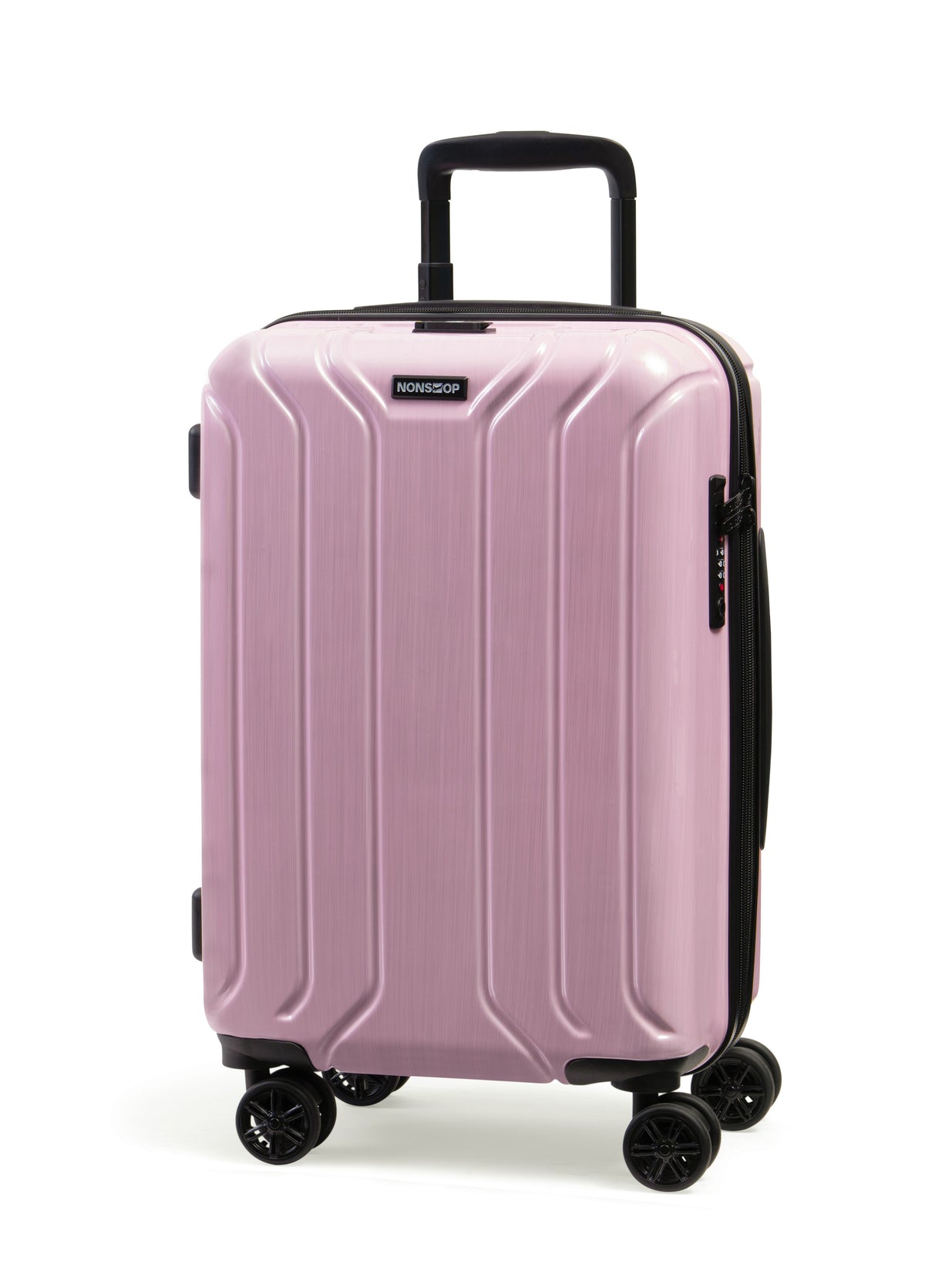 NONSTOP New York Elite Luggage Expandable Lightweight Spinner Wheels hard side shell Travel Suitcase Set, TSA Lock, Double USB Port, 3 packing cubes ( Blush Pink , Carry-On 21-Inch ) Blush Pink Carry On 21 Inch U1
