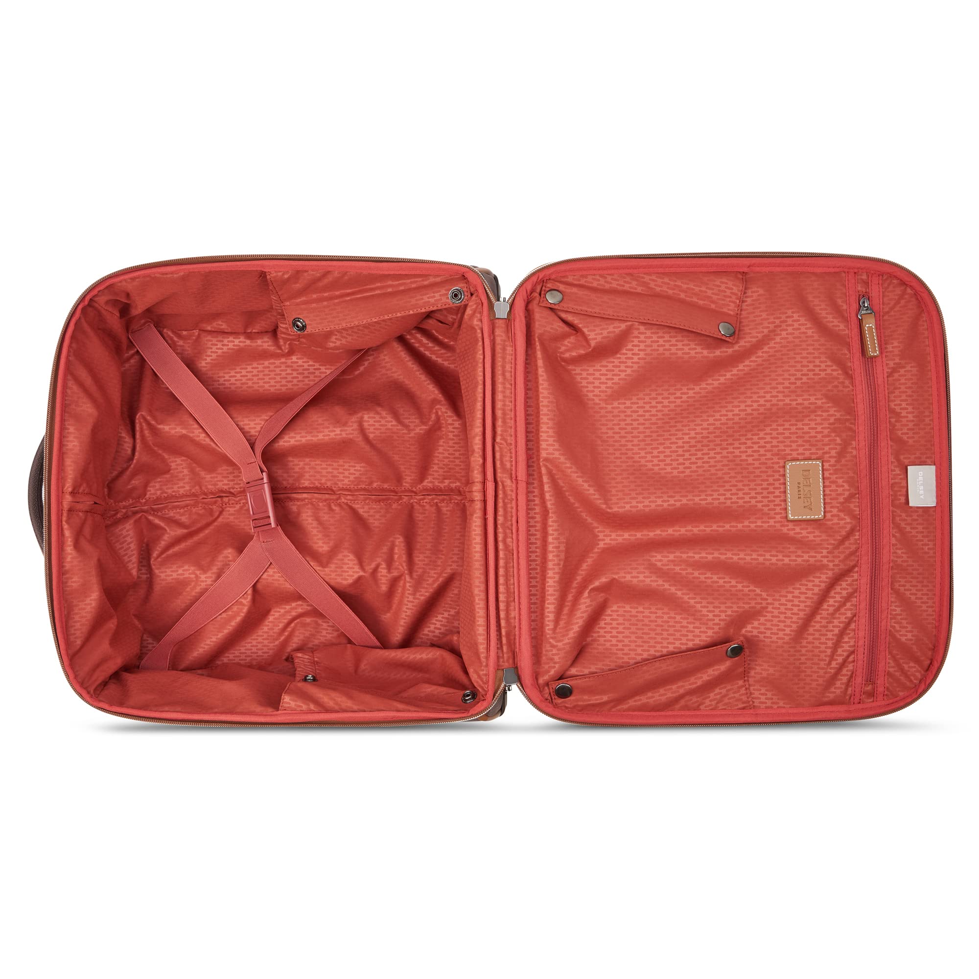 DELSEY Paris Chatelet Air 2.0 Softside Luggage Under-Seater with 2 Wheels ( Brown , Carry-on 16 Inch ) Brown Carry On 16 Inch U3