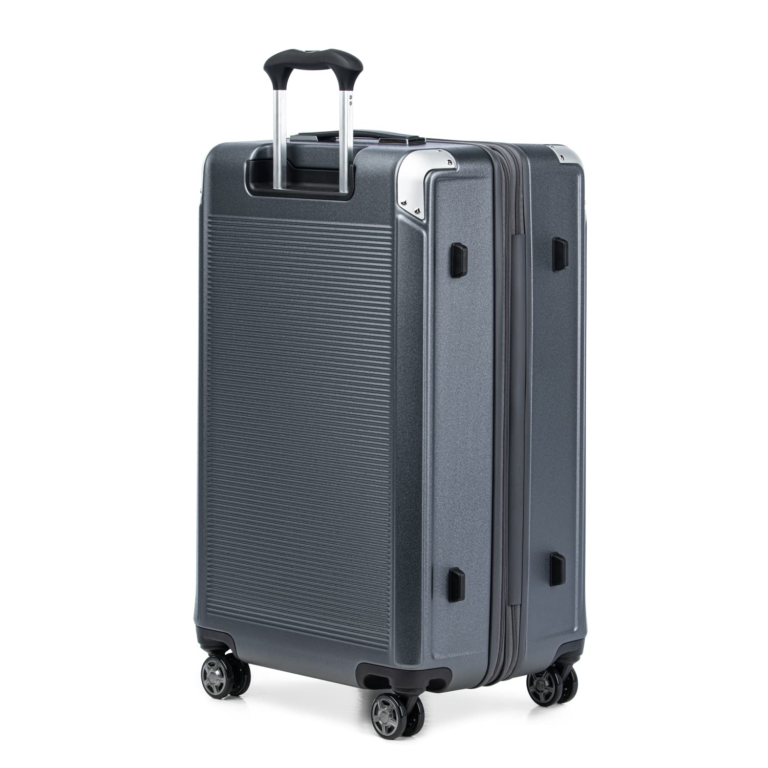 Travelpro Platinum Elite Hardside Expandable Spinner Wheel Luggage TSA Lock Hard Shell Polycarbonate Suitcase ( Vintage Grey , Checked- Large 28-Inch ) Vintage Grey Checked Large 28 Inch U1
