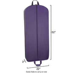 WallyBags 52" Deluxe Travel Garment Bag ( Purple , 52-inch ) Purple 52 Inch U1
