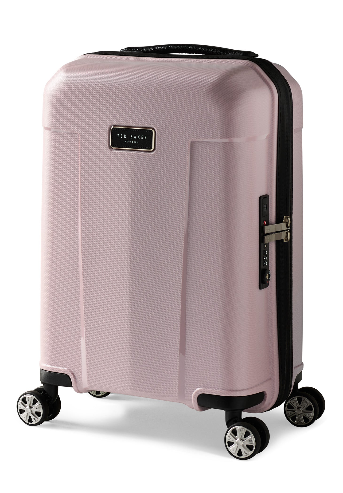 Ted Baker Flying Colours Hardside Trolley 4 Wheel Spinner, TSA Lock, Lightweight Suitcase, Men and Women ( Blush Pink , 20-Inch Carry-On ) Blush Pink 20 Inch Carry On U2