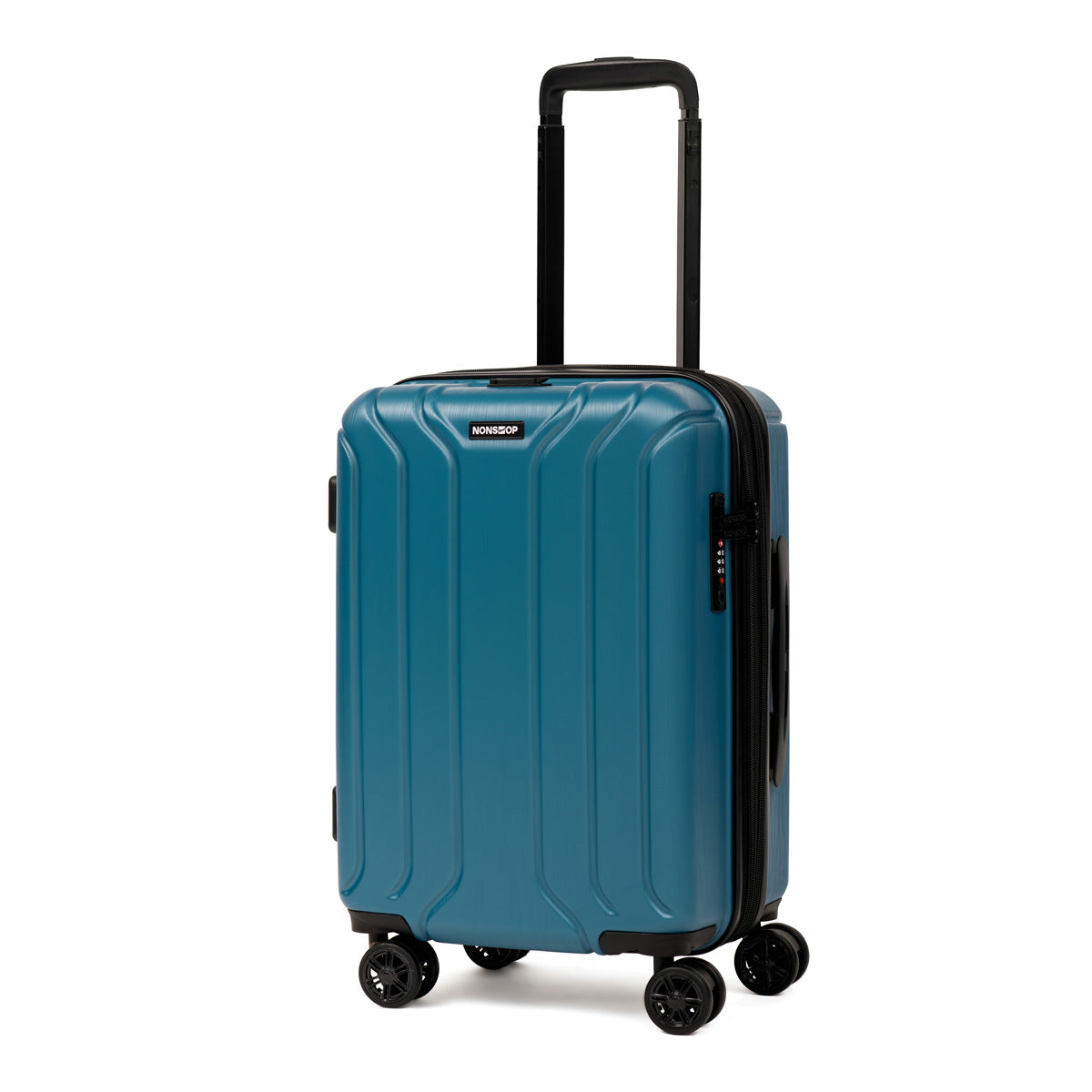 NONSTOP NEW YORK Luggage Expandable Spinner Wheels hard side shell Travel Suitcase Lightweight, TSA Lock, Double USB Port  ( Teal , 3-Piece Set (20/24/28) ) Teal 3 Piece Set 20 24 28 U34