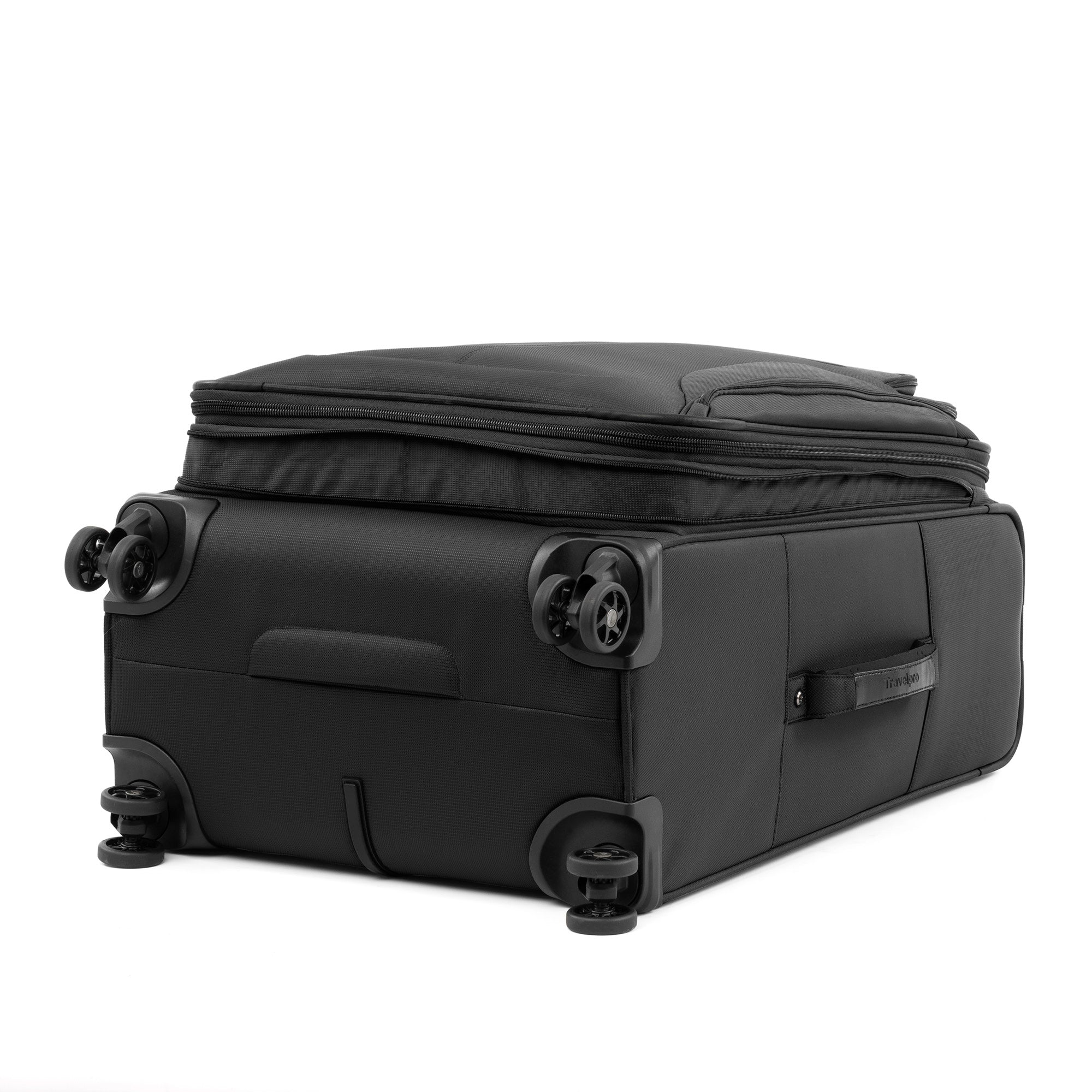 Travelpro Tourlite Softside 25" Expandable Luggage with 4 Spinner Wheels, Lightweight Suitcase, Checked Medium ( Black , Checked-Medium 25-Inch ) Black Checked Medium 25 Inch U22