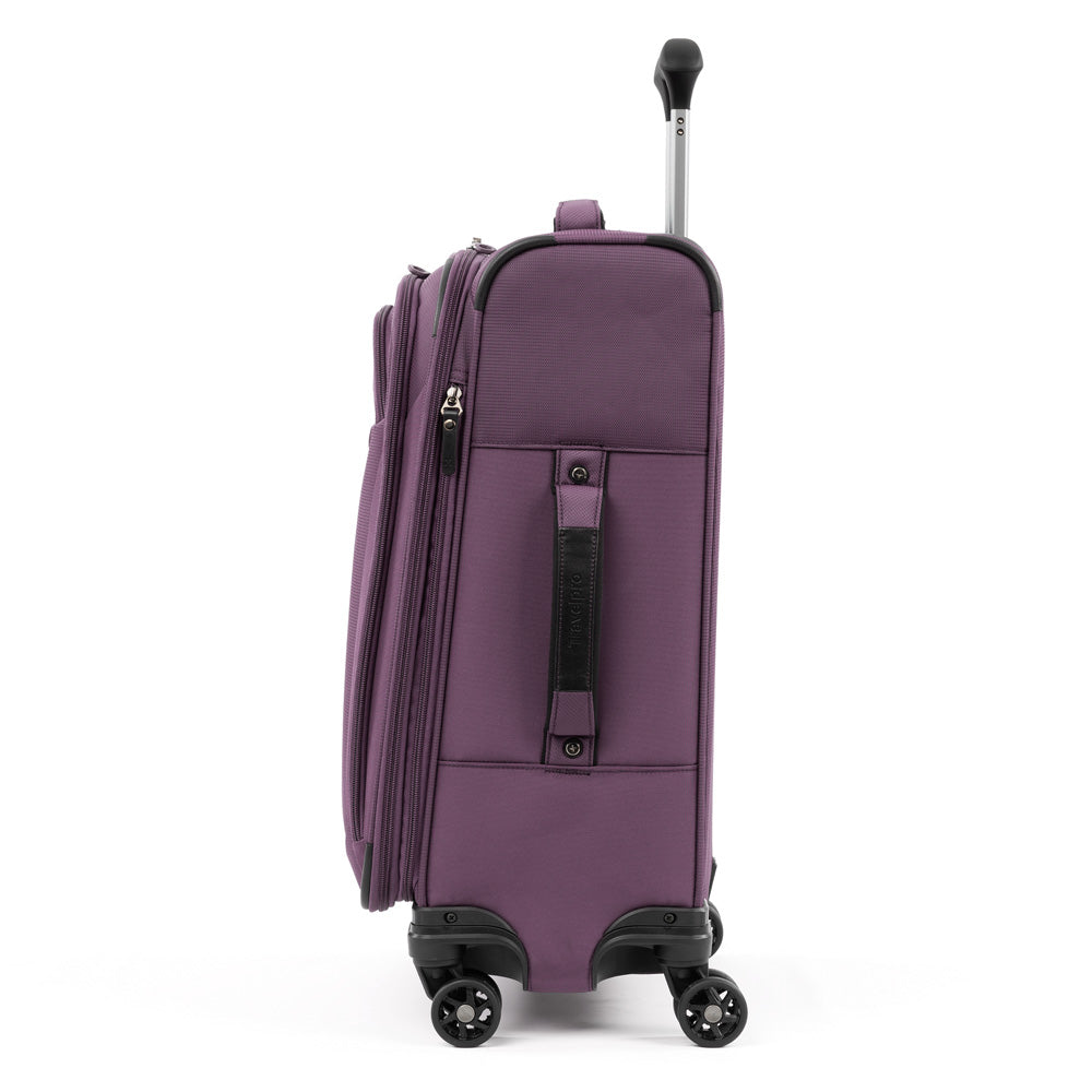 Travelpro Tourlite Softside Expandable Luggage with 4 Spinner Wheels, Lightweight Suitcase, Men and Women ( Deep Purple , Carry-On 21-Inch ) Deep Purple Carry On 21 Inch U4