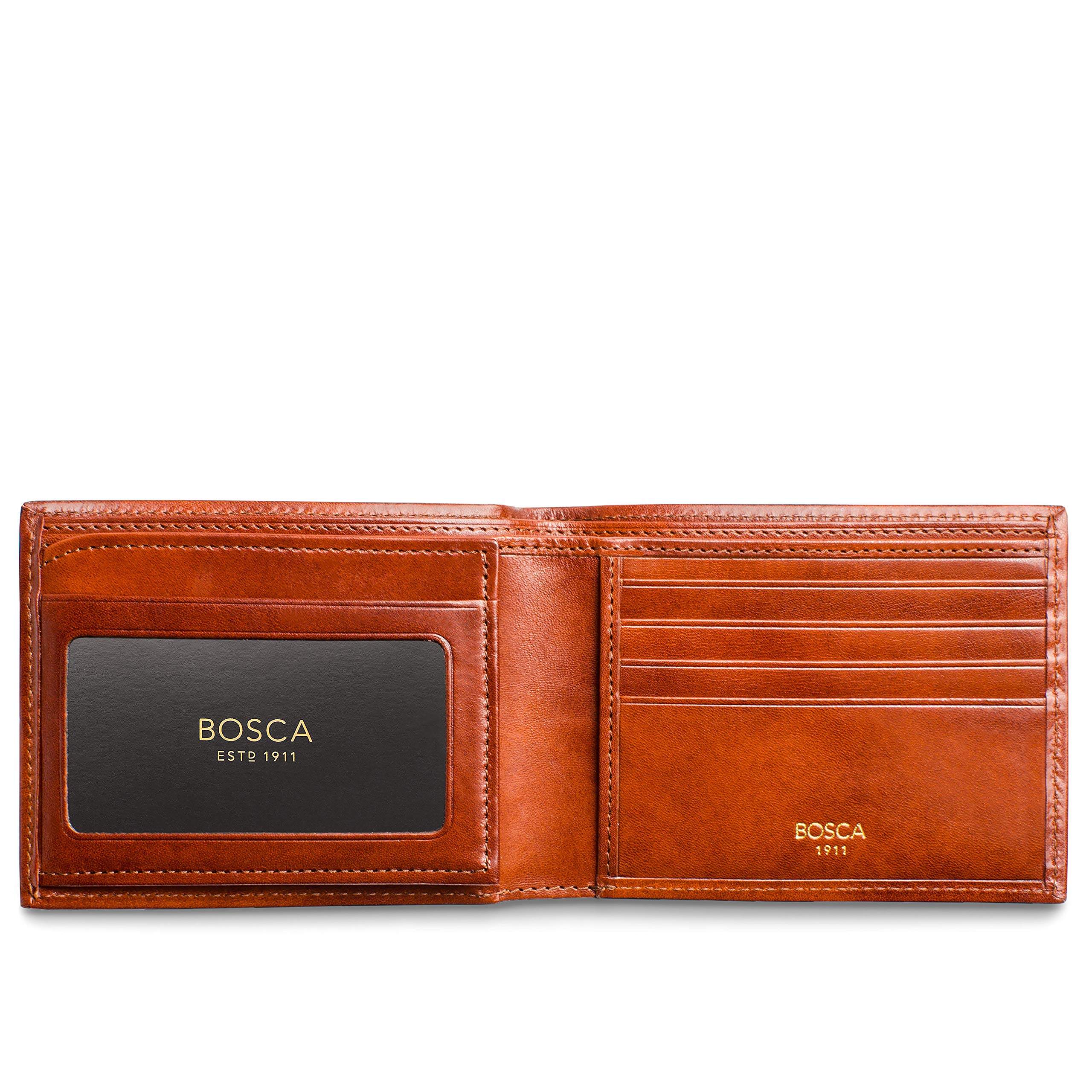 Bosca Old Leather Continental I.D. Wallet ( Amber , One Size ) Amber One Size U2