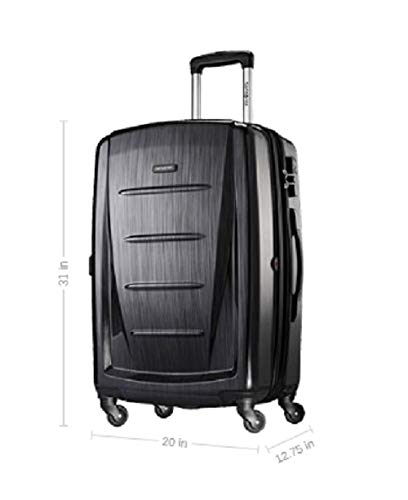 Samsonite Winfield 2 Hardside Luggage with 360 Spinner Wheels, TSA Lock, Airline Approved ( Charcoal , Checked-Large 28-Inch ) Charcoal Checked Large 28 Inch U3