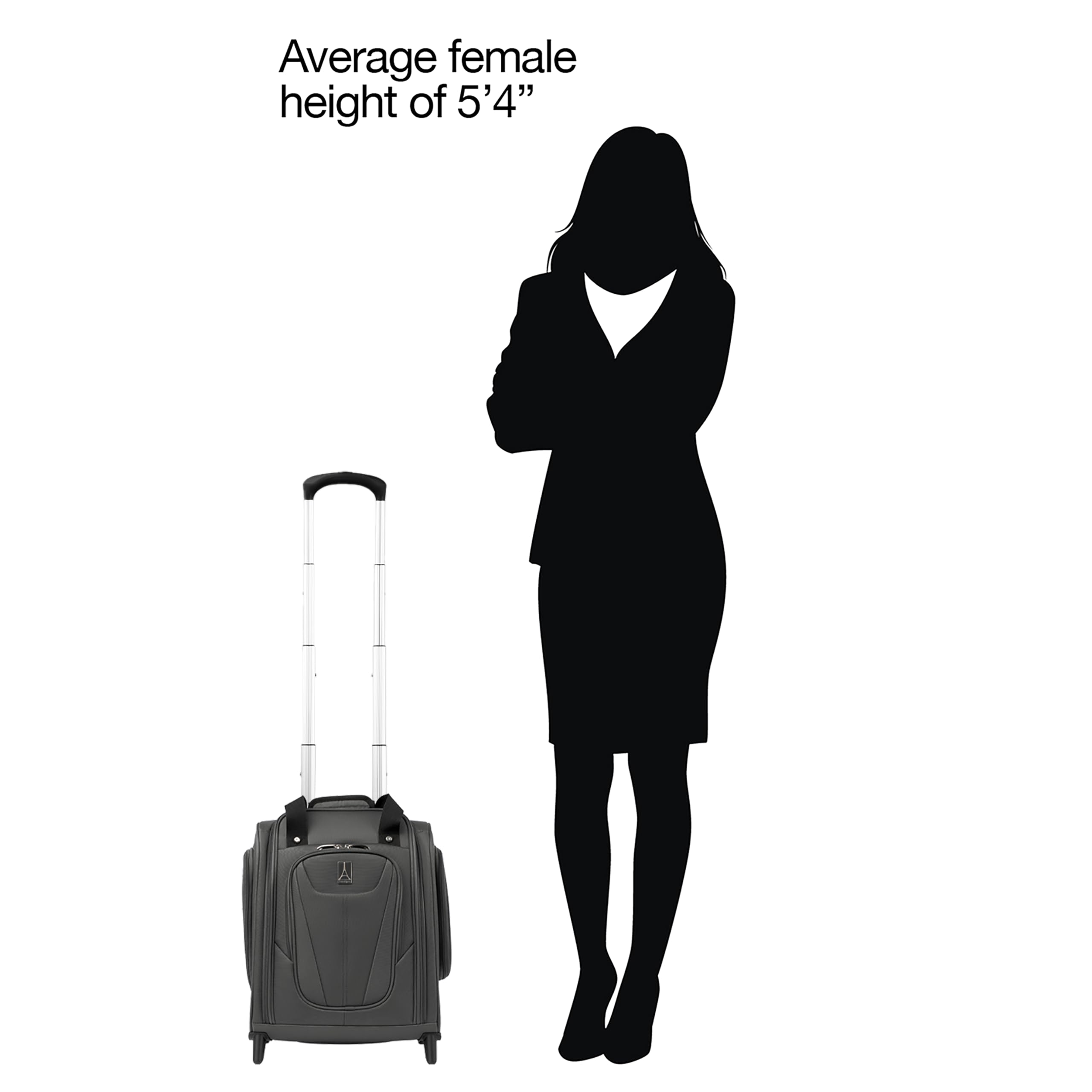 Travelpro Luggage Maxlite 5 Softside Lightweight Rolling Underseat Compact Carry on Upright 2 Wheel Bag, Men and Women ( Shadow Grey , 15-Inch ) Shadow Grey 15 Inch U2