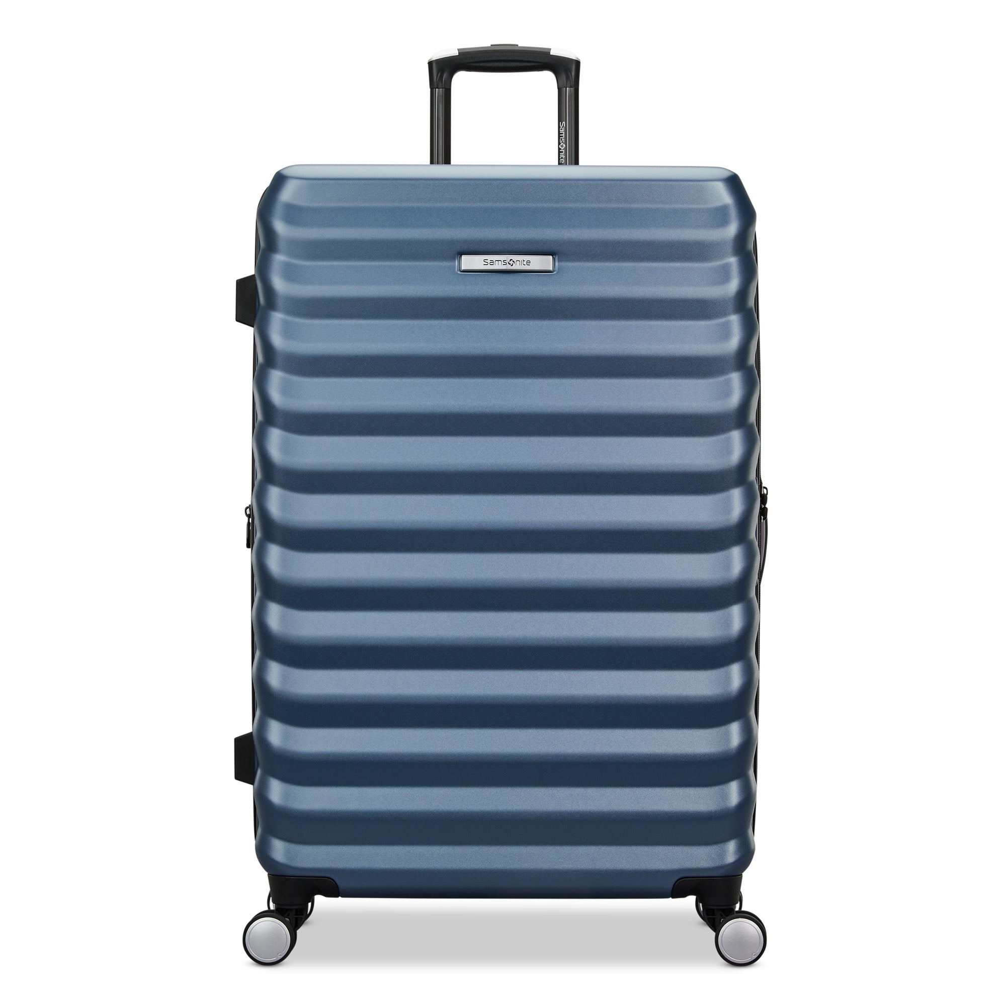 Samsonite Hard-Sided 28-Inch Lightweight Checked Large Expandable Element Suitcase: Durable, 360 Spinner Wheels, Adjustable Telescopic Handle, TSA-Approved Lock ( Captains Blue , 28-Inch Checked-Large ) Captains Blue 28 Inch Checked Large U1