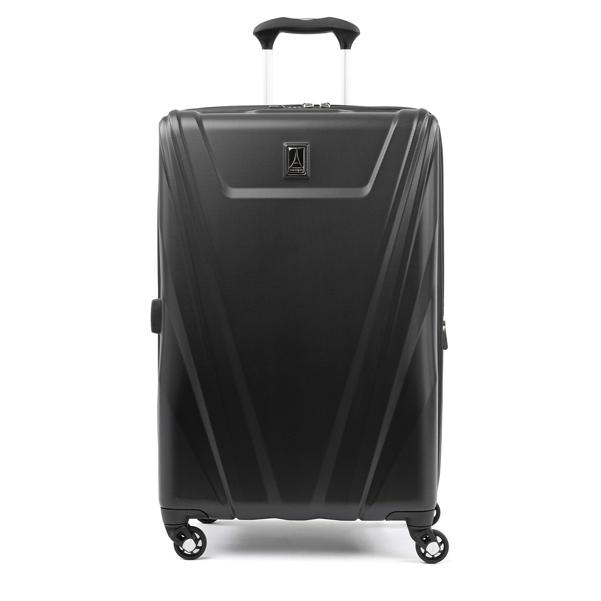 Travelpro Maxlite 5 Hardside Spinner Wheel Luggage ( Black , Checked-Medium 25-Inch ) Black Checked Medium 25 Inch U1