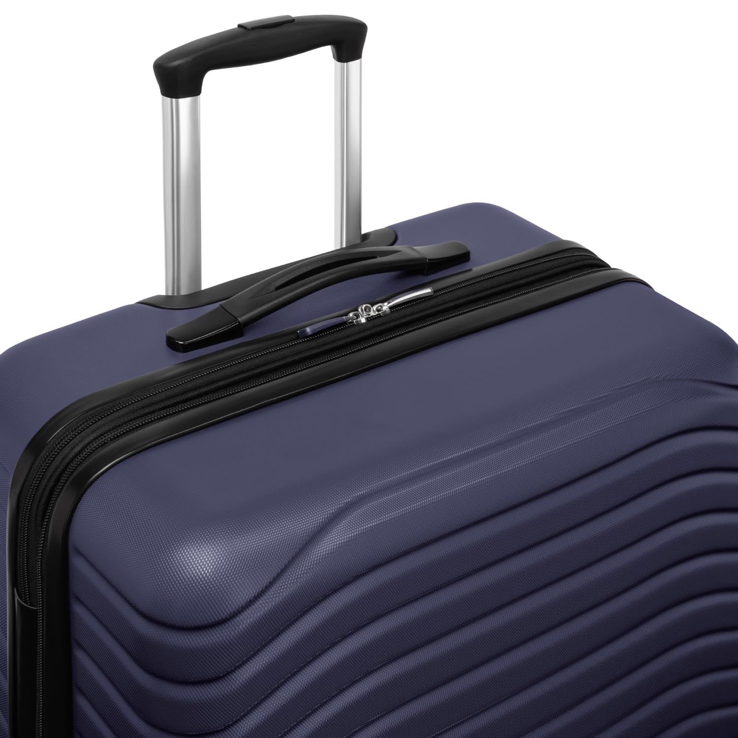 TOTAL TRAVELWARE Everest Expandable Hardsided Spinner ( Navy , 24-Inch Checked Medium ) Navy 24 Inch Checked Medium U2