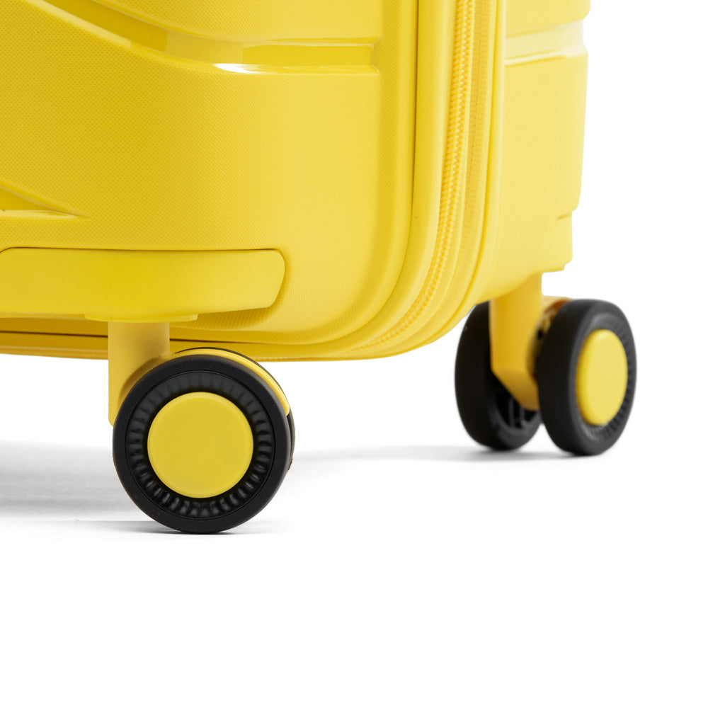 Atlantic Convertible Medium to Large Checked Expandable Hardside Spinner ( Sunshine Yellow , Medium-Large Check In ) Sunshine Yellow Medium Large Check In U8