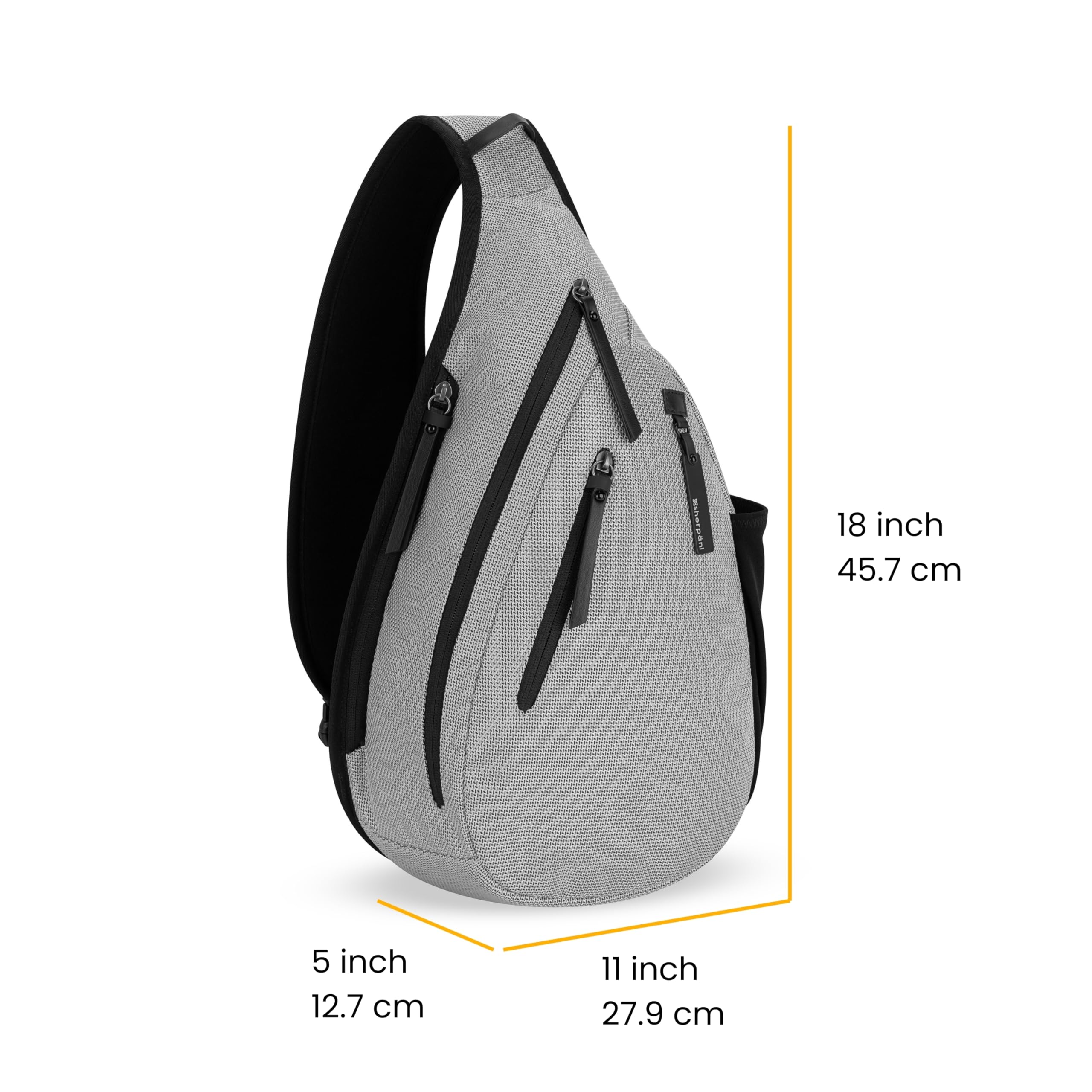Sherpani Esprit, Anti Theft Sling Bag, Sling Backpack, 10L Travel Bag, Crossbody Backpack, Travel Gift for Women, Fits 10 Inch Tablet ( Sterling , One Size ) Sterling One Size U1