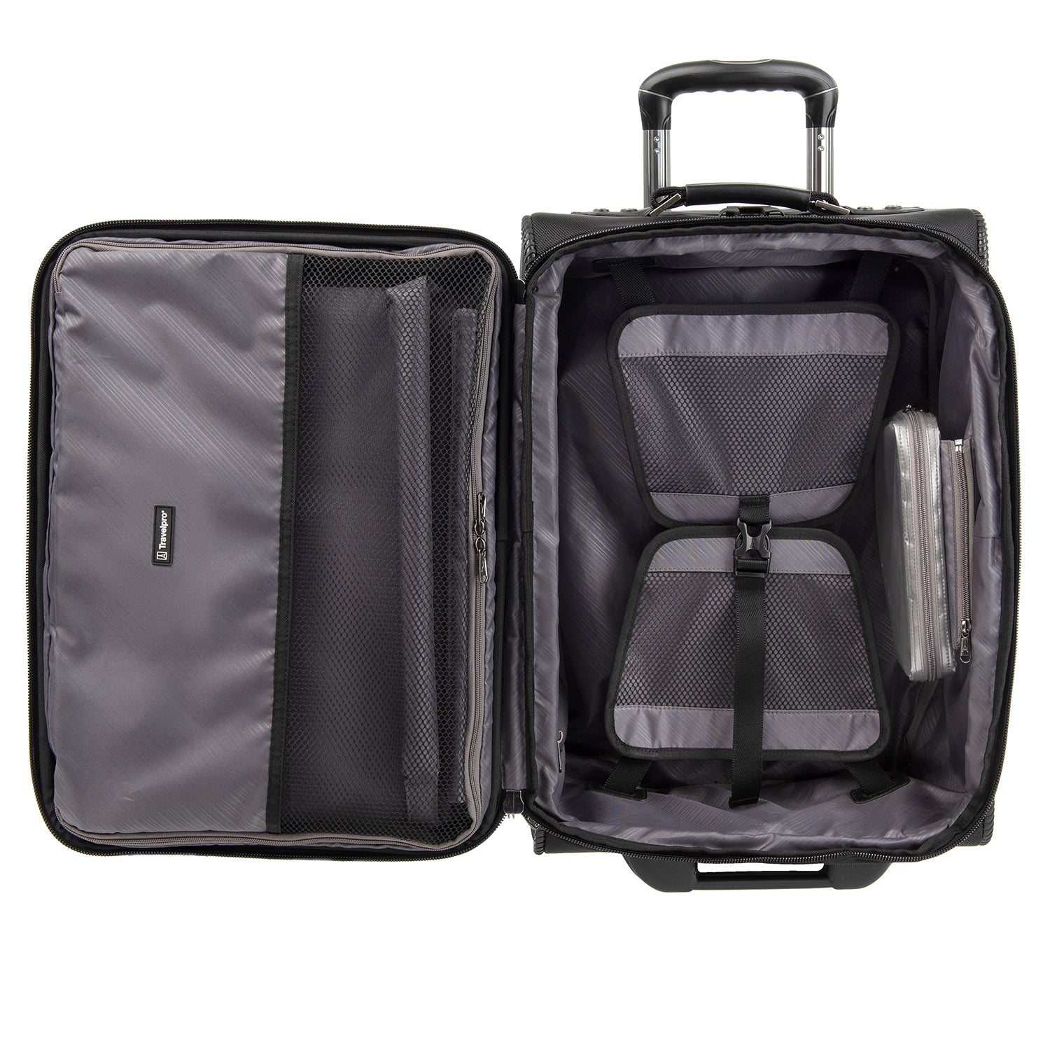 Travelpro Crew Expert Max Carry-on Expandable Rollaboard Jet Black One Size U1