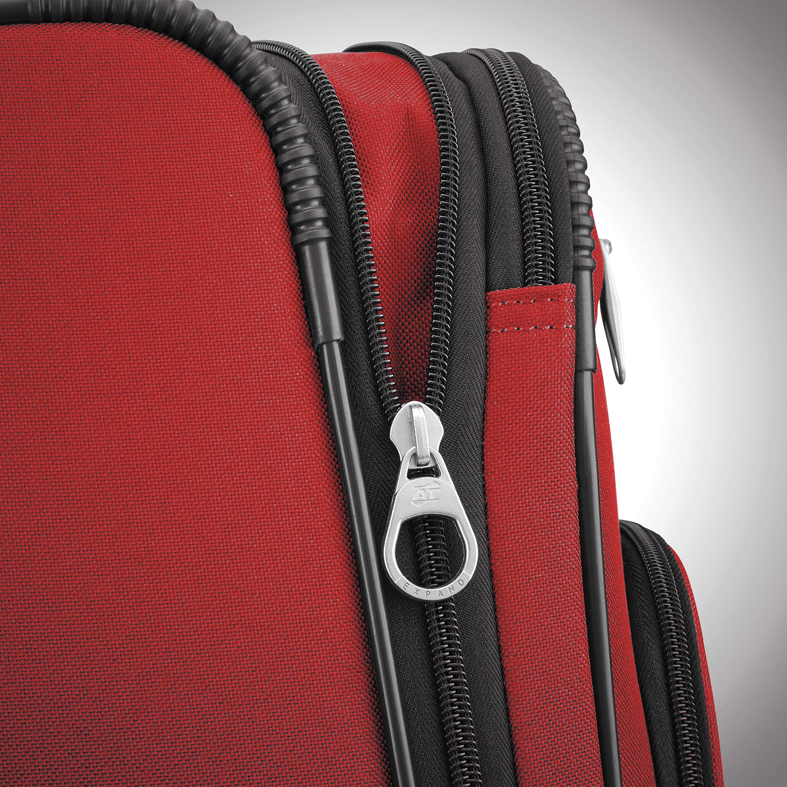 American Tourister Pop Max Softside Luggage with Spinner Wheels ( Red , 3-Piece Set (21/25/29) ) Red 3 Piece Set 21 25 29 U5