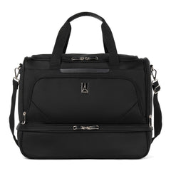 Travelpro Maxlite 5 Carry on Weekender with Drop-Bottom Compartment, Lightweight Overnight Travel Duffel Bag Black 19 Inch U1